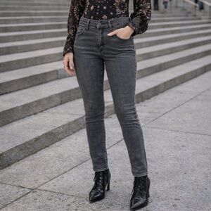 Rag & Bone Womens Greyson Gray Fit 1 Extra Slim Skinny Jeans Sz 28